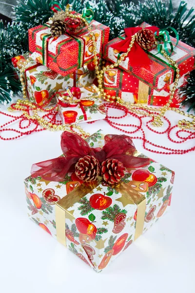 Christmas and New Year presents — Stok fotoğraf