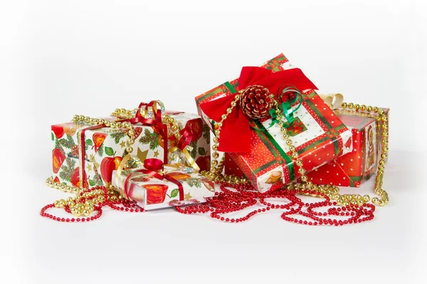 Christmas and New Year presents — Stockfoto