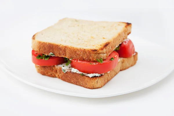 Vegetáriánus szendvics — Stock Fotó