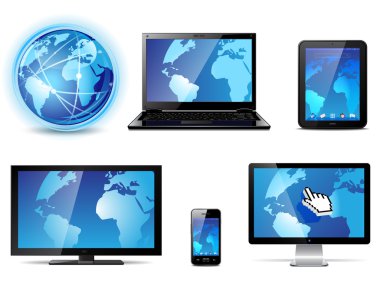 Electronic devices clipart