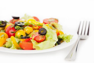 Fresh vegetable salad clipart