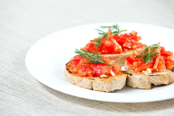 Sándwiches de tomate — Foto de Stock