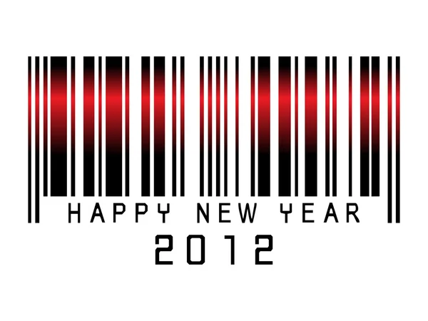 Barcode Neujahr 2012 — Stockvektor
