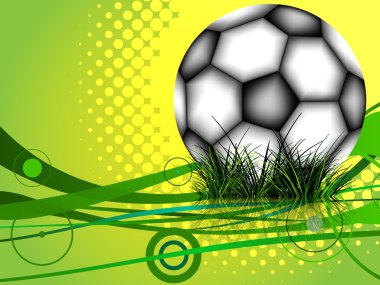 Soccer ball background clipart