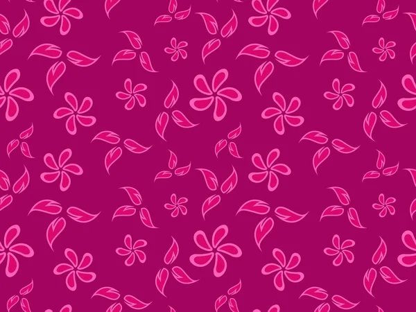 Flowers pink pattern — Stock Vector