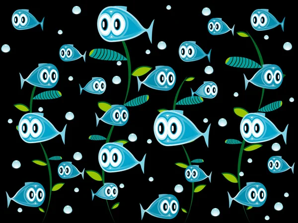 물고기 패턴 — 스톡 벡터