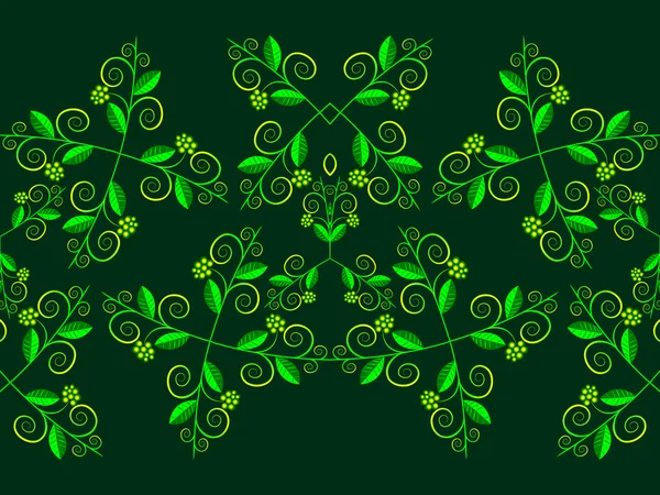 Modèle horizontal floral — Image vectorielle