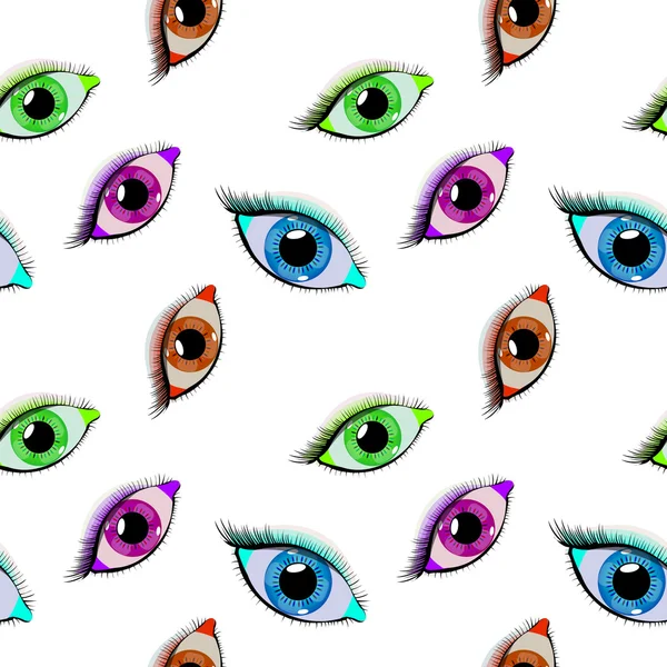Очі візерунком — стоковий вектор