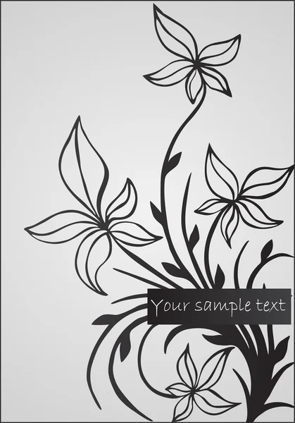 Abstract floral illustratie — Stockvector
