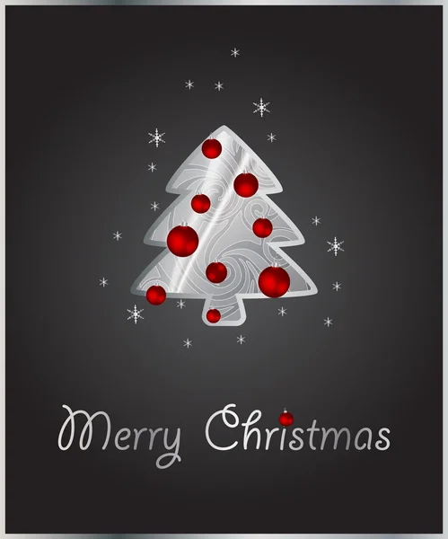 Hintergrund mit abstrakten stilisierten Weihnachtsbaum — Stockvektor