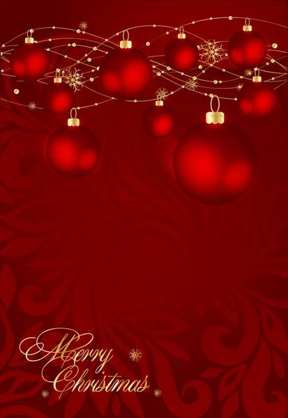 クリスマスの背景ベクトル画像 — ストックベクタ