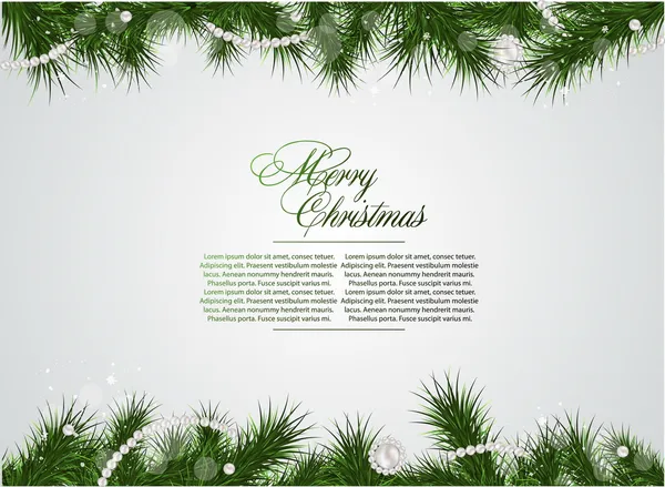 Detailed realistic christmas frame — Stock Vector