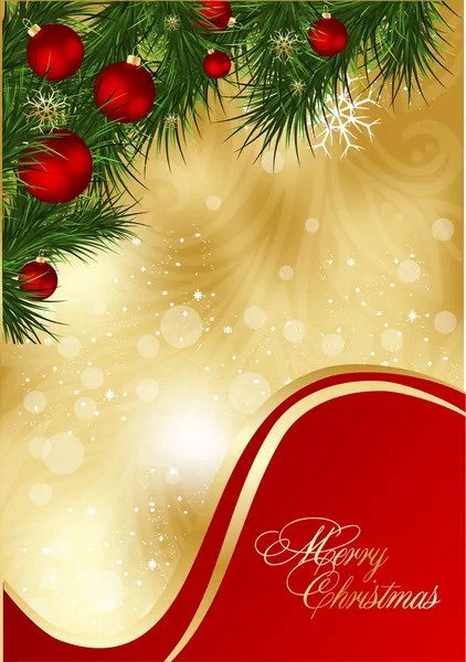 Cartão de Natal abstrato vermelho —  Vetores de Stock
