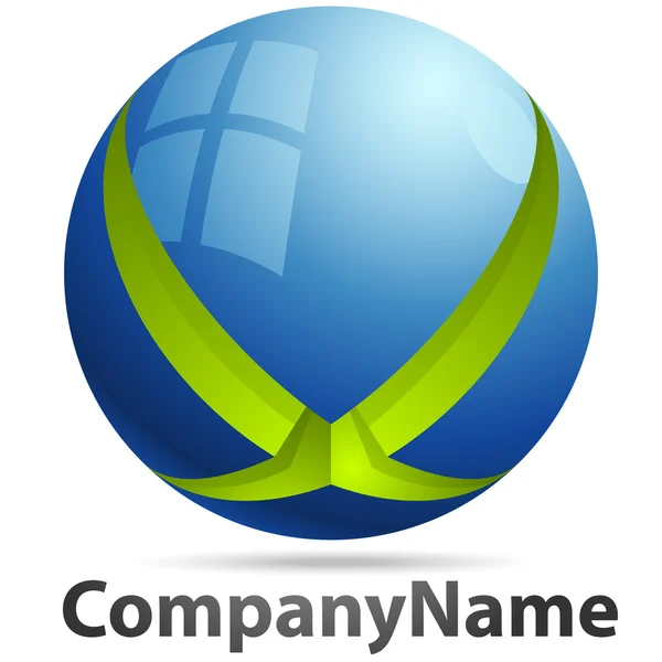 3d streszczenie logo — Wektor stockowy