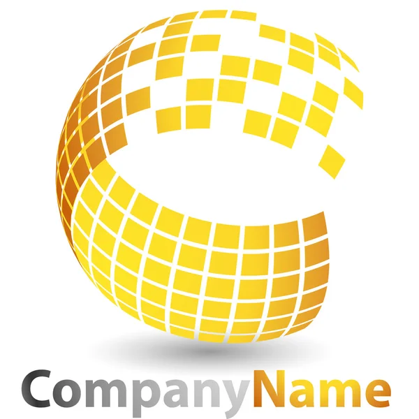 3d logotipo abstrato — Vetor de Stock