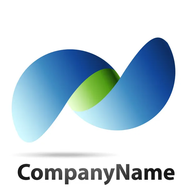 3d streszczenie logo — Wektor stockowy