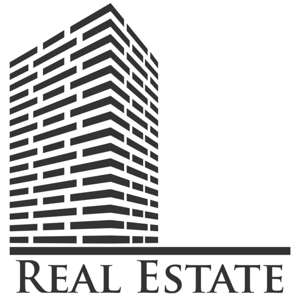 Immobilien-Logo — Stockvektor
