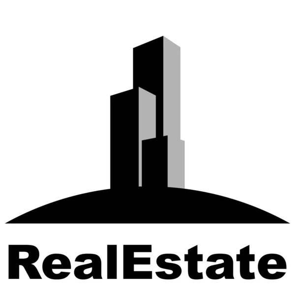 Immobilien-Logo — Stockvektor