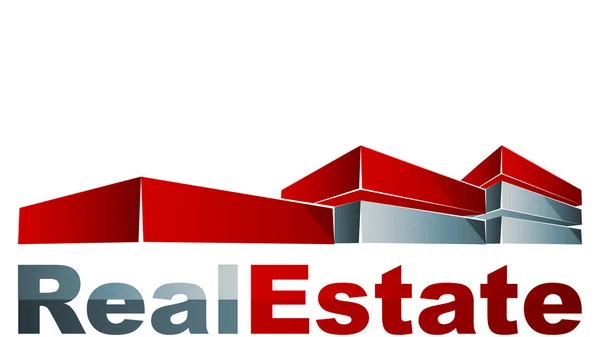 Logo immobiliare — Vettoriale Stock