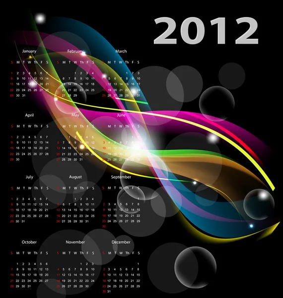 Stock vector Calendar 2012