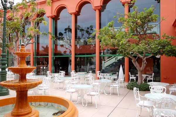 açık hava restoranında lüks otel, adanın tenerife, İspanya