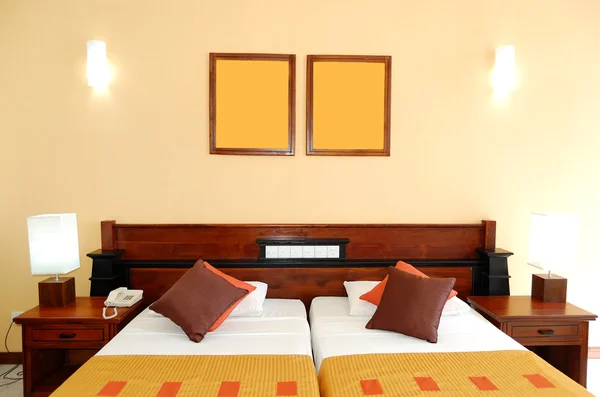 Appartamento interno del popolare hotel, Bentota, Sri Lanka — Foto Stock