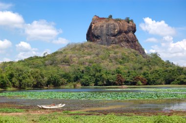 Bir antik kaya kale ve palac Sigiriya (Aslan'ın rock) olduğunu