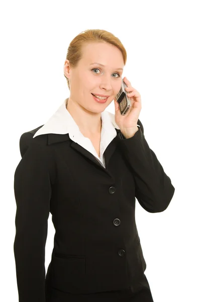 Zakenvrouw aan de telefoon — Stockfoto