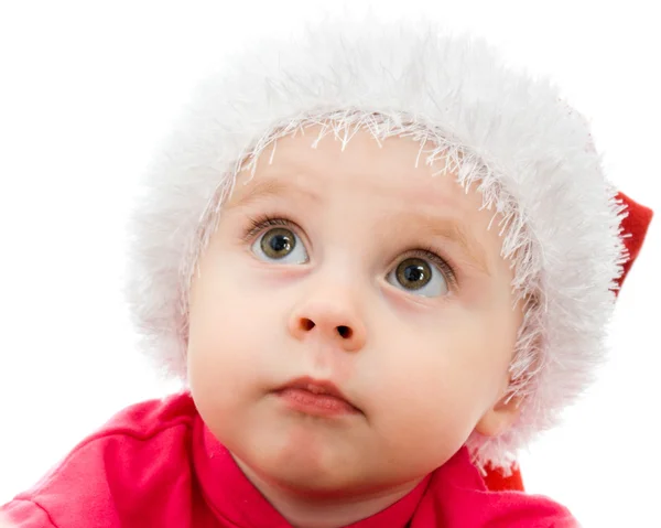 白い背景の上のクリスマスの赤ちゃん. — ストック写真