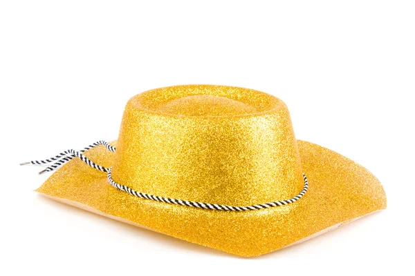 Díszes cowboy kalap fehér alapon. — Stock Fotó