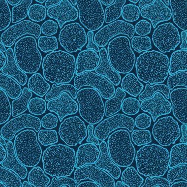 Virus cells seamless texture, microbes endless texture clipart