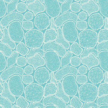 Virus cells seamless texture, microbes endless texture clipart