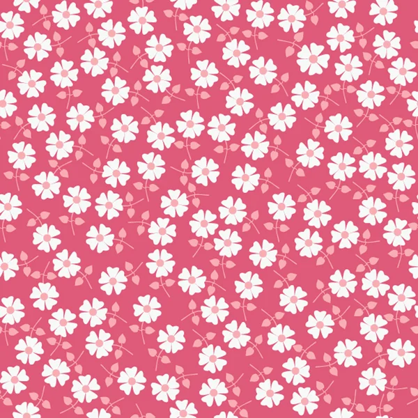 Motif floral sans couture. Texture fleurs. Daisy . — Image vectorielle