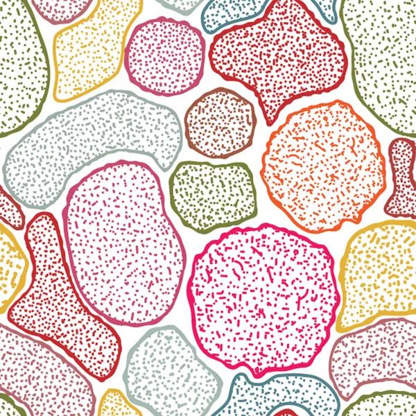 Virus cells seamless texture, microbes endless texture — Stock Vector