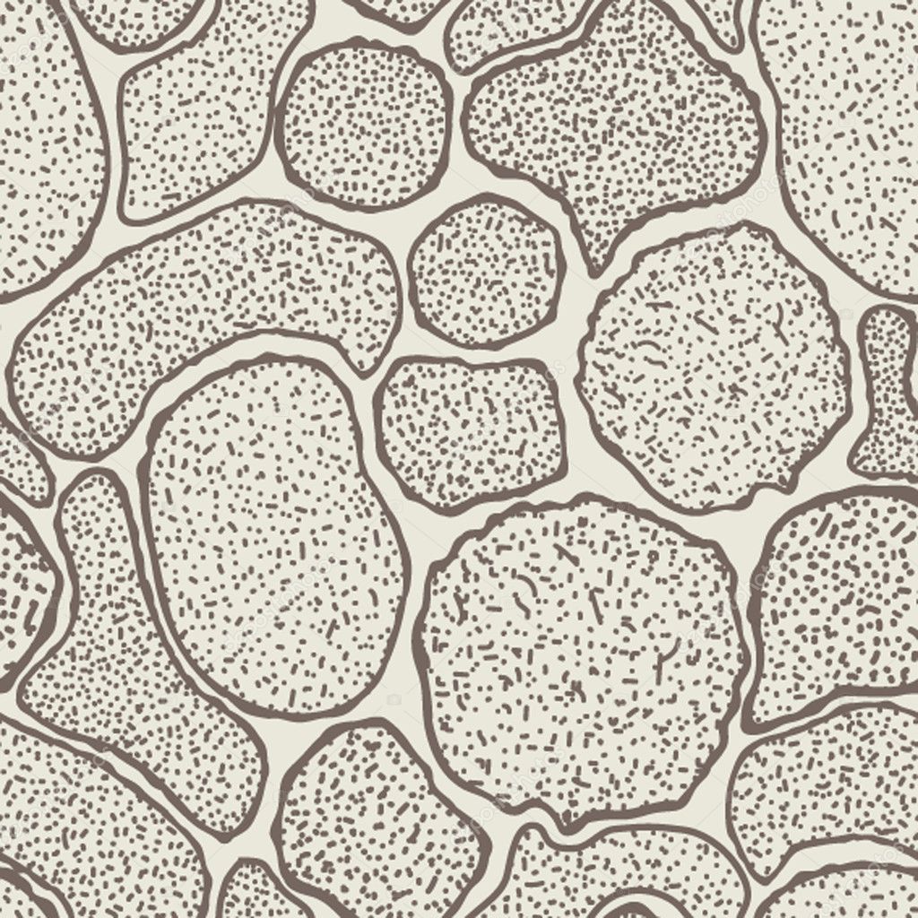 Virus cells seamless texture, microbes endless texture