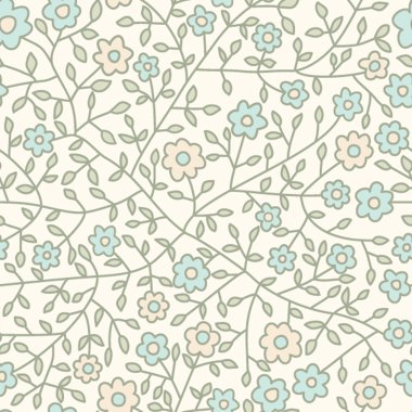 Seamless floral pattern.Endless texture with small daisy. clipart