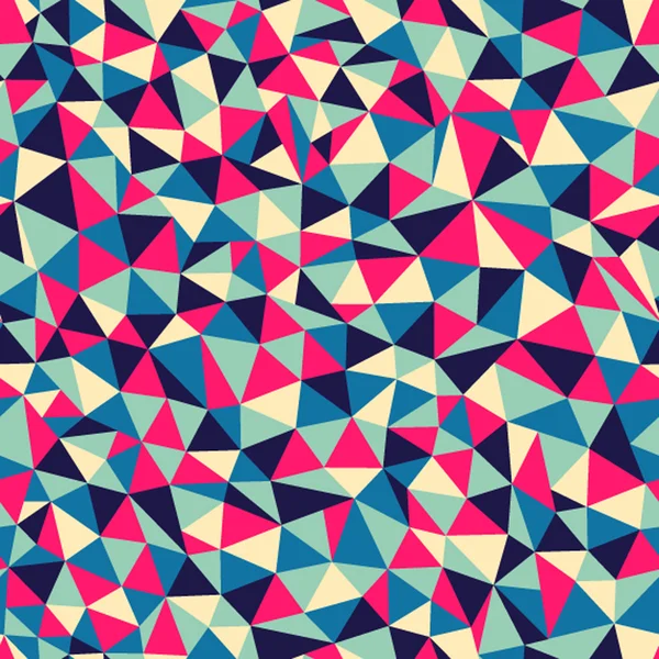 Textura sem costura com triângulos, padrão infinito mosaico — Vetor de Stock