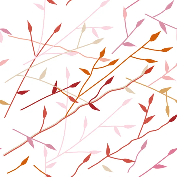 Texture sans couture avec feuilles — Image vectorielle