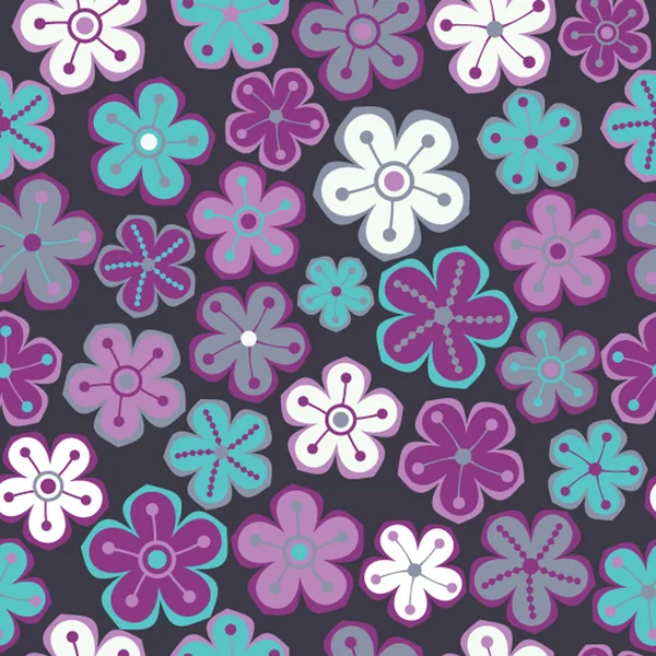 Motif floral sans couture. — Image vectorielle
