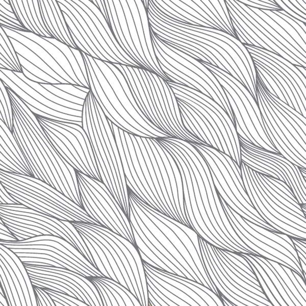 シームレスな抽象的な手描きストライプ パターン ベクトル — ストックベクタ