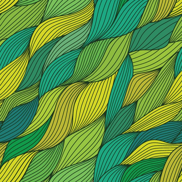Vector patrón de rayas abstractas sin costuras dibujadas a mano — Vector de stock