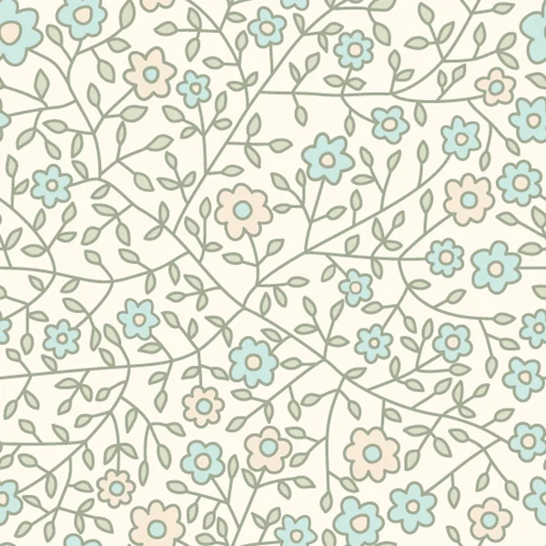 Sömlös blommig pattern.endless struktur med små daisy. — Stock vektor