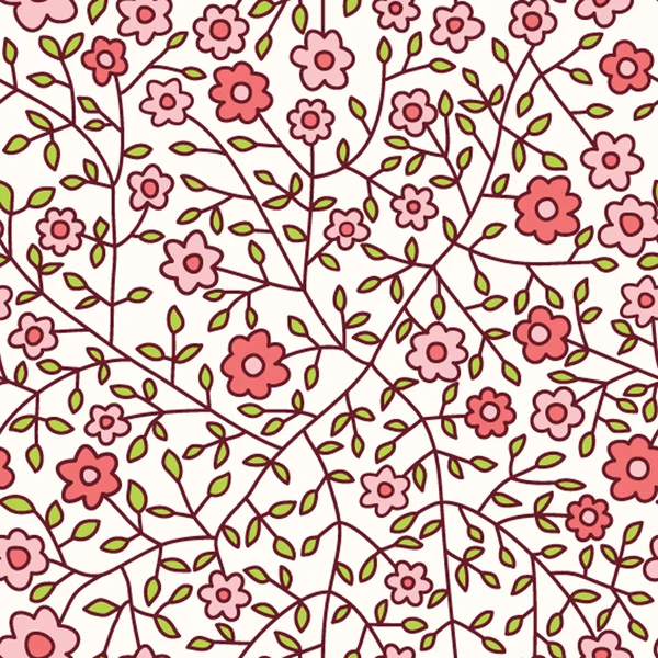 Nahtlose florale Muster. Endlose Textur mit kleinen Gänseblümchen. — Stockvektor