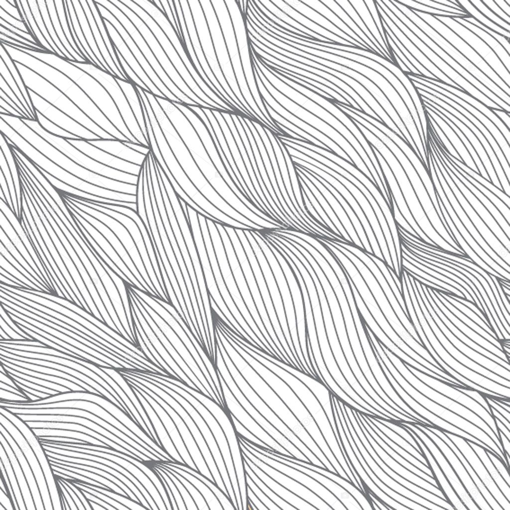 Vector seamless abstract hand-drawn striped pattern
