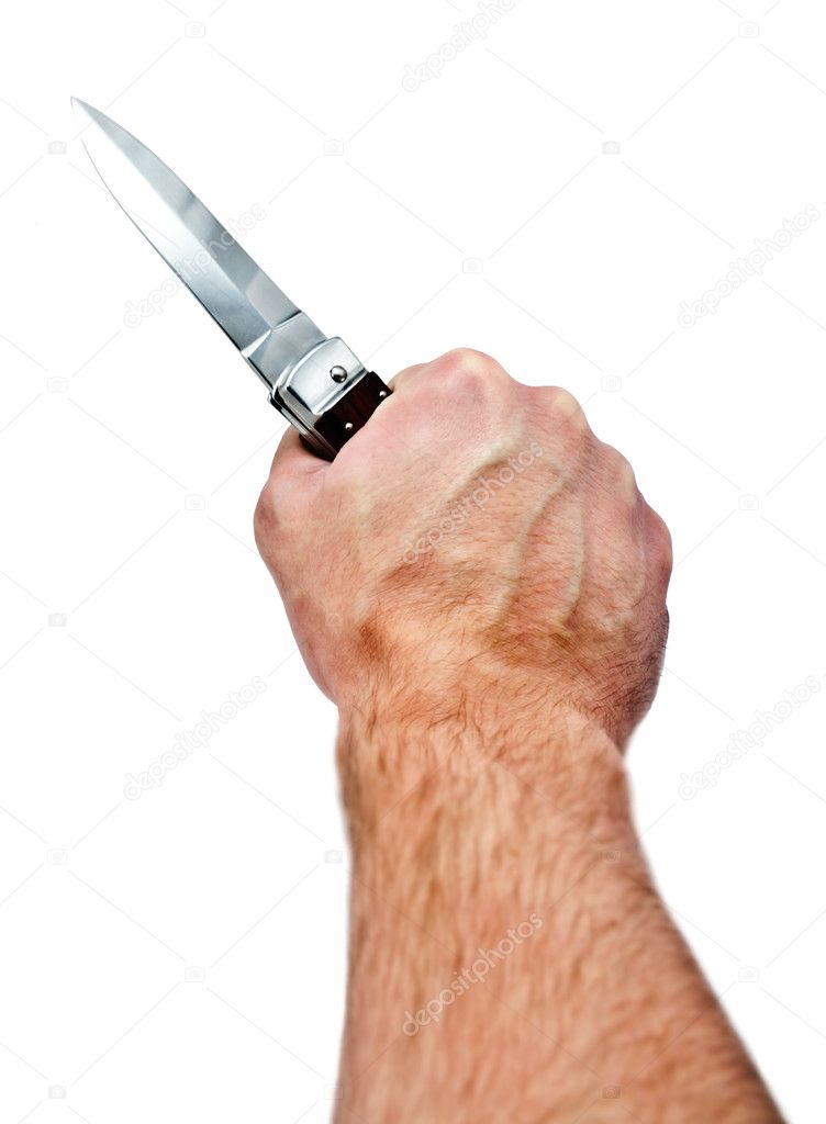 Killer with Knife in Hand