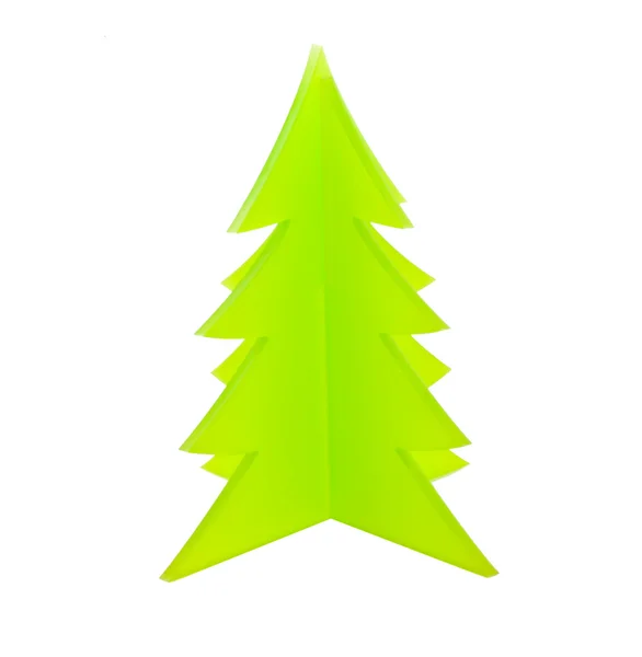 Πράσινο πλαστικό χριστουγεννιάτικο δέντρο — Φωτογραφία Αρχείου