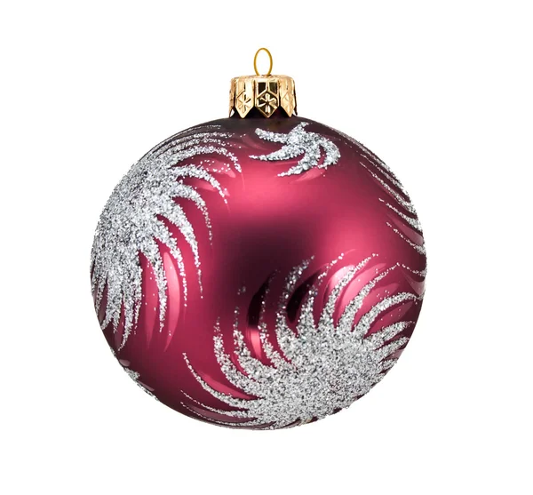 Sphère cramoisi Décoration de Noël — Photo
