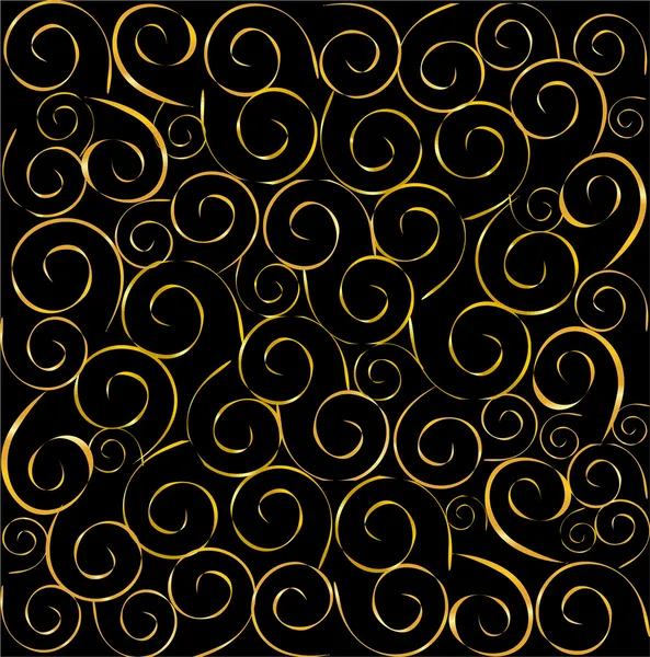 Elegant svart och guld bakgrund — Stock vektor