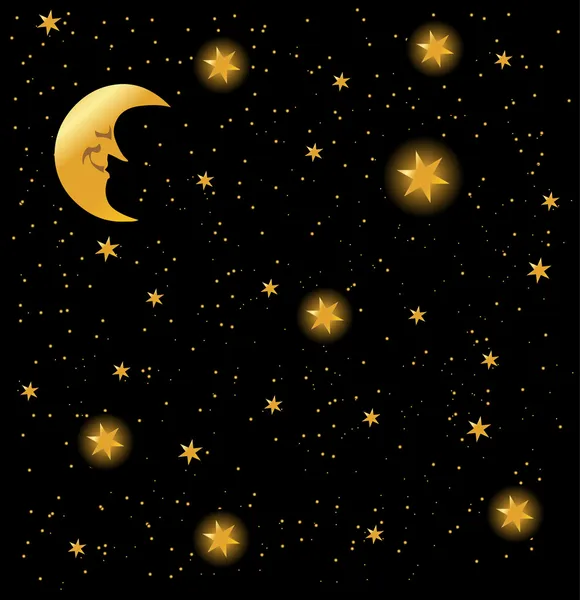 Night sky background, vector — Stock Vector