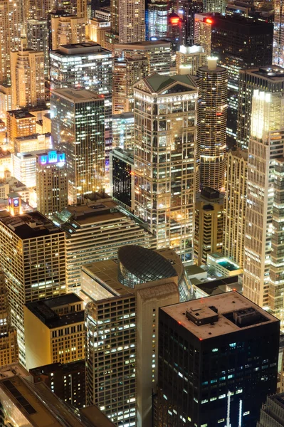 Chicago w nocy. — Zdjęcie stockowe